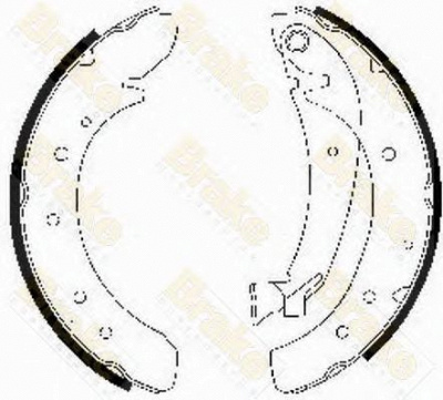 BRAKE ENGINEERING sh2469 -  Комплект тормозных колодок
